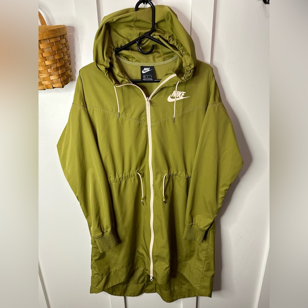 Nike Sportswear Shield Windrunner Jacket Womens Size Medium Olive Green - 0266
